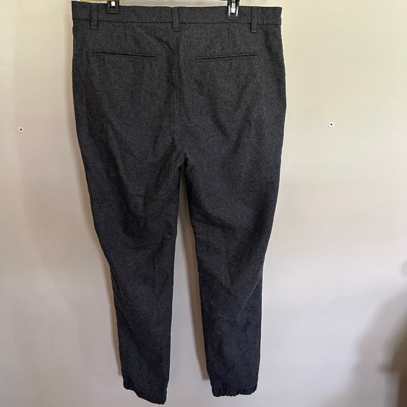 21 Men Gray Wool Blend Dress Pants XL Lined Elastic Cuff Business Casual - Picture 5 of 11